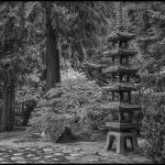 Japanese Garden Portland - George Peterson - B & W Print Large - 3rd Prize