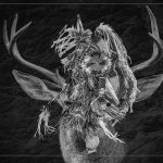 Stag Dance - George Peterson - 2nd Prize - B W Print Small