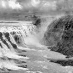 Gullfoss Falls Iceland - Barbara Tricarico - Mention - B W Print Large