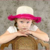 Girl In Pink Hat - Barbara Tricarico