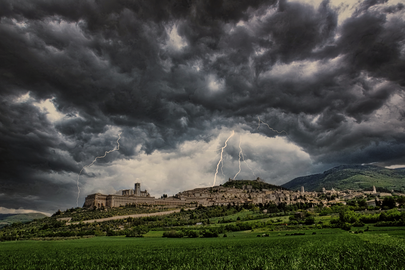 Storm Over Assisi - Richard Krieger